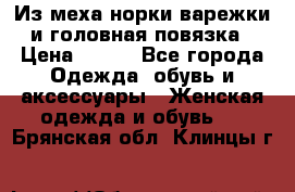 Из меха норки варежки и головная повязка › Цена ­ 550 - Все города Одежда, обувь и аксессуары » Женская одежда и обувь   . Брянская обл.,Клинцы г.